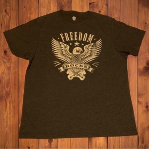 4th Fourth Of July American Flag USA Shirt Freedom Rocks Eagle Patriotic America